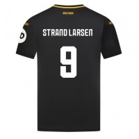 Camiseta Wolves Jorgen Strand Larsen #9 Visitante Equipación 2024-25 manga corta